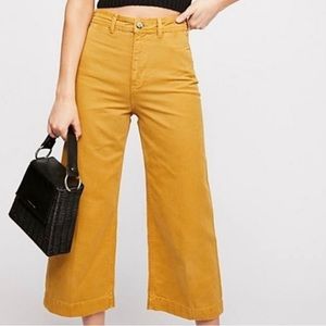 Free People Patti Pant: high waist wide leg crop